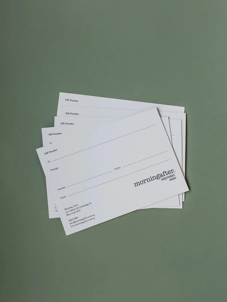 Morning After gift card